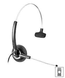 Fone Operador Stile Black Headset QD (01114-4 + 01210-6)